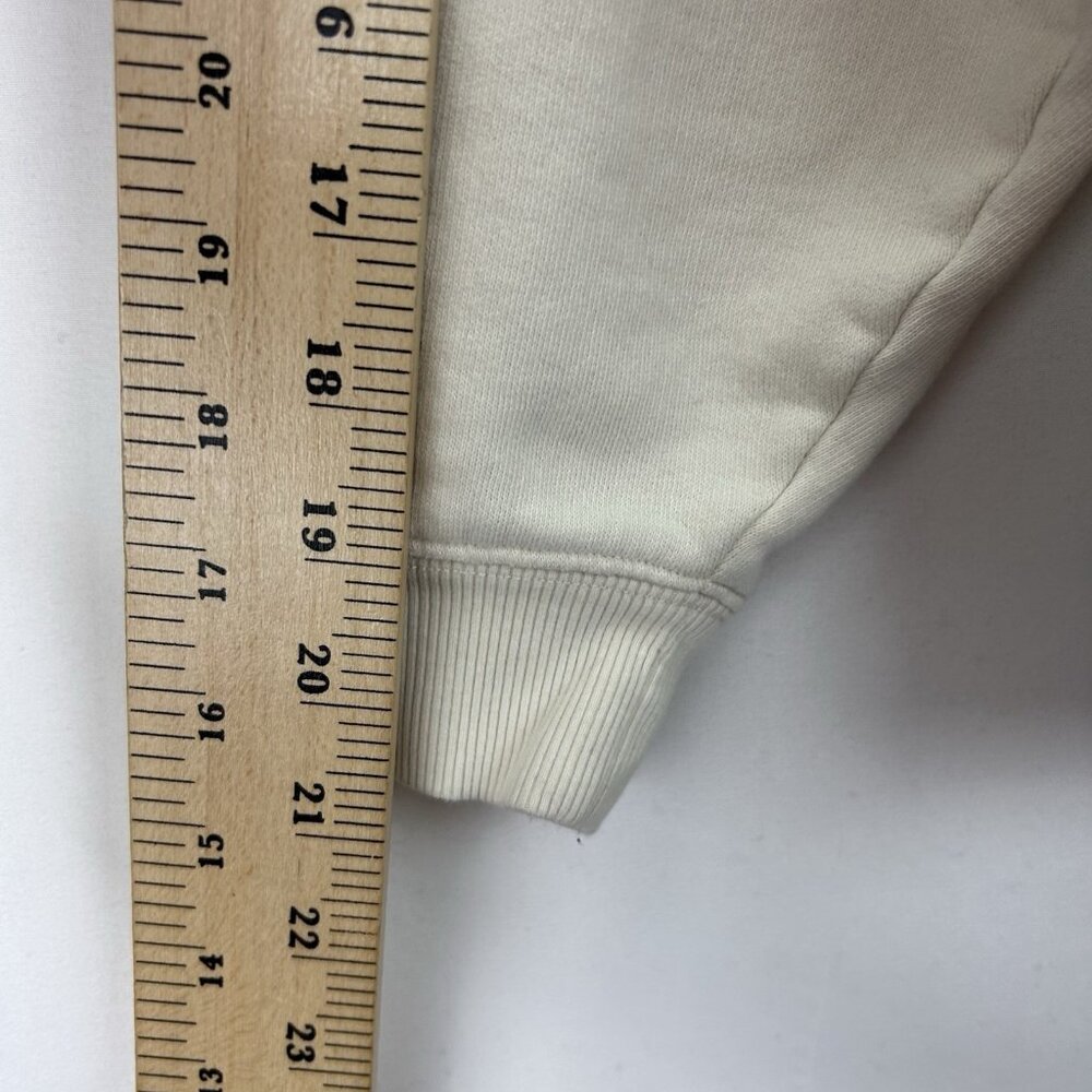 Clare V. Sweatshirt Pullover Women's M Cream Le Weekend Embroidered Crewneck - Picture 6 of 13